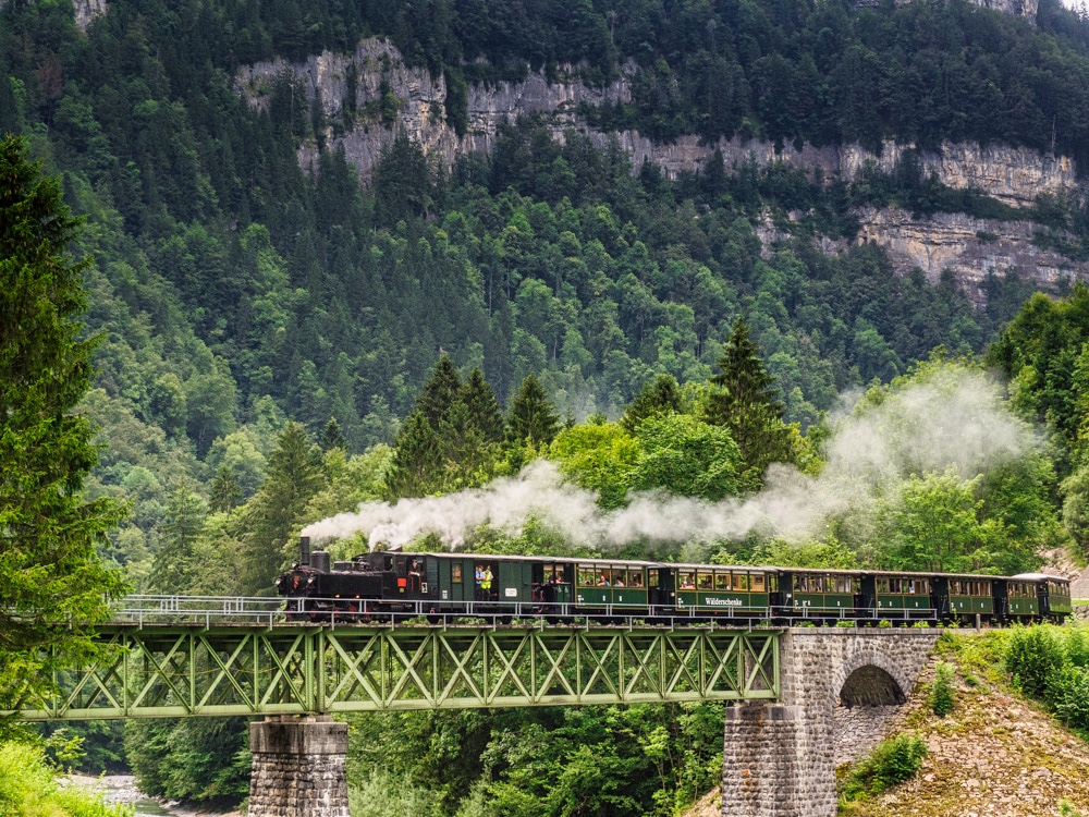 Walderbenle — Steam tran from Bezau to Schwarzenberg
